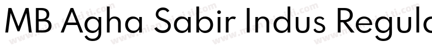 MB Agha Sabir Indus Regular字体转换